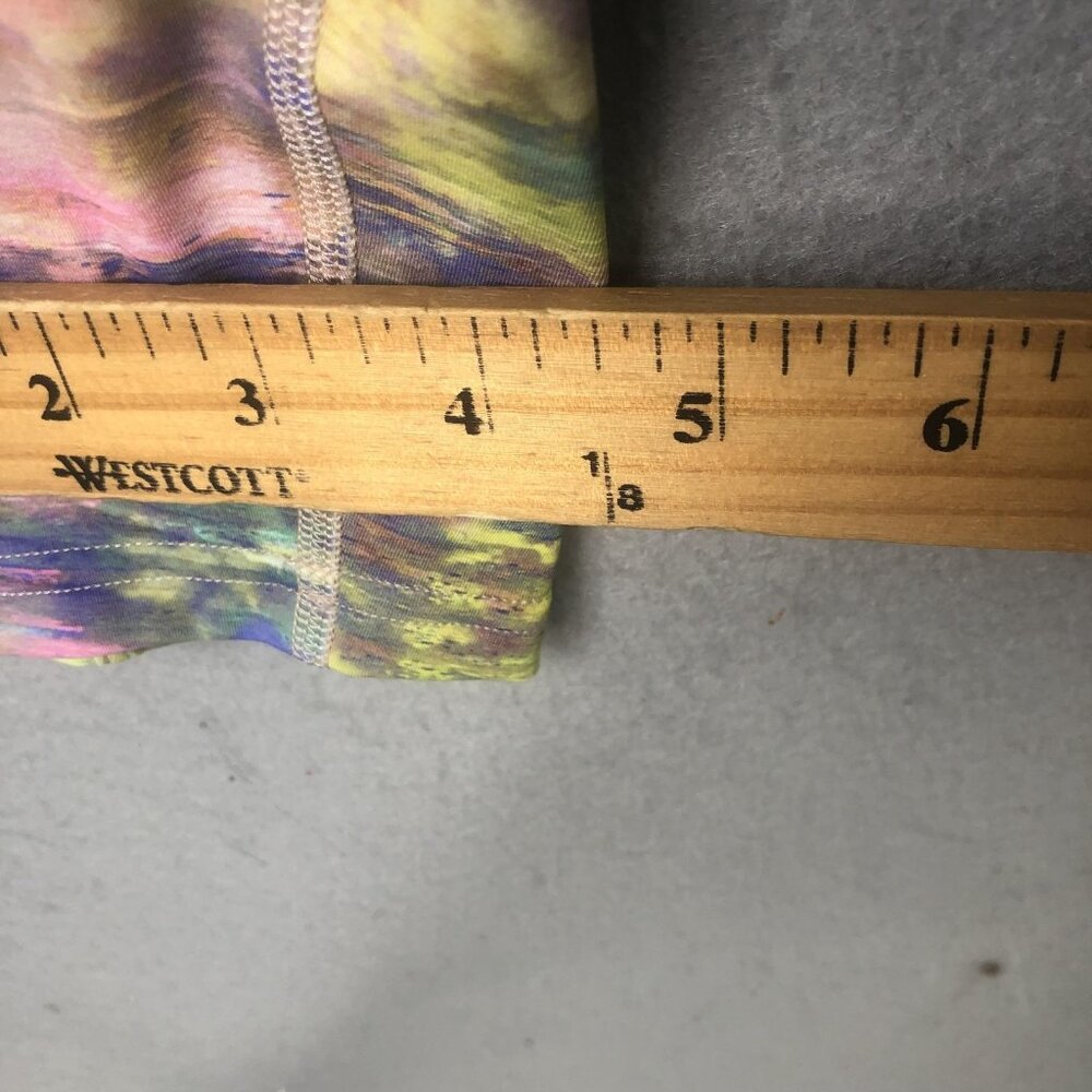 Lululemon Leggings Womens 6 Multicolor Tie Dye Cropped Zip Pockets Athleisure - Picture 8 of 16